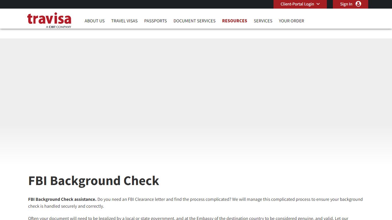 FBI Background Check Assistance | Travisa